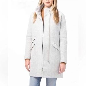 J.Crew Cocoon Coat Italian Stadium Cloth Wool Blend New with Tag